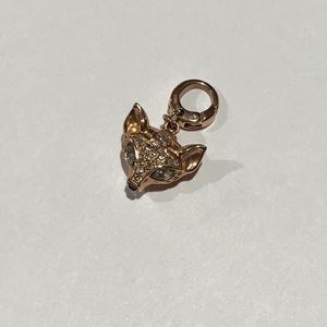 Fossil fox charm